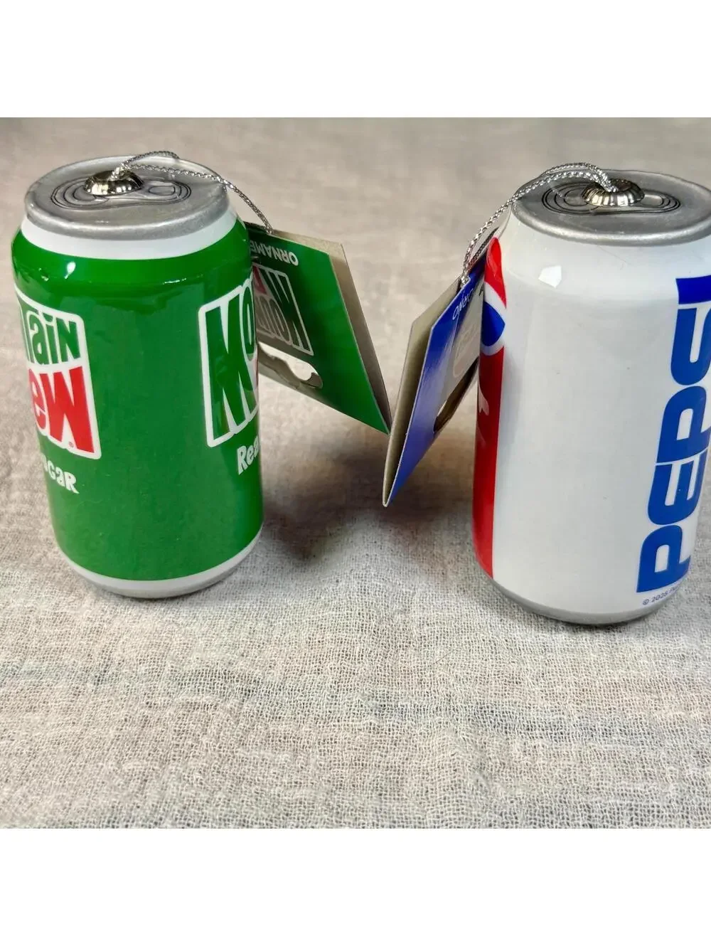 Pepsi or Mountain Dew Christmas Ornament - Your Choice